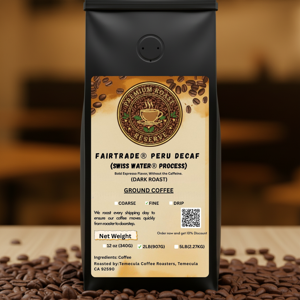 2 lbs - Decaf Espresso Roast (Swiss Water® Process) – Dark Roast Single Origin Coffee