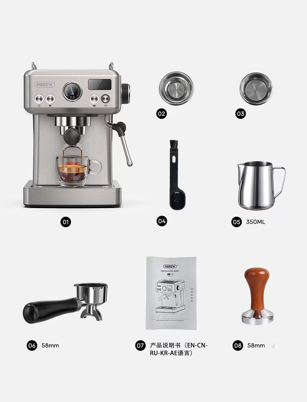 Wholesale Cafe Coffee Machine Semi Automatic Espresso Coffee Making for Business Office Home