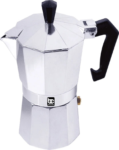 1 Cup Aluminum Espresso Maker, Stove Top Espresso Maker, Single Shot, Dishwasher Safe Espresso Maker with Side Pour Spout