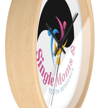 Minimal Logo Wall Clock — Simple Moves Youth Resource Center Branded Clock