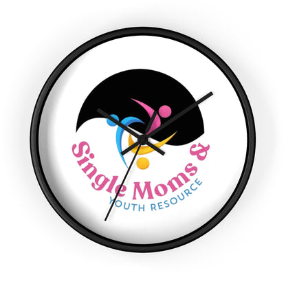 Minimal Logo Wall Clock — Simple Moves Youth Resource Center Branded Clock