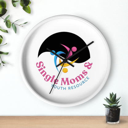 Minimal Logo Wall Clock — Simple Moves Youth Resource Center Branded Clock