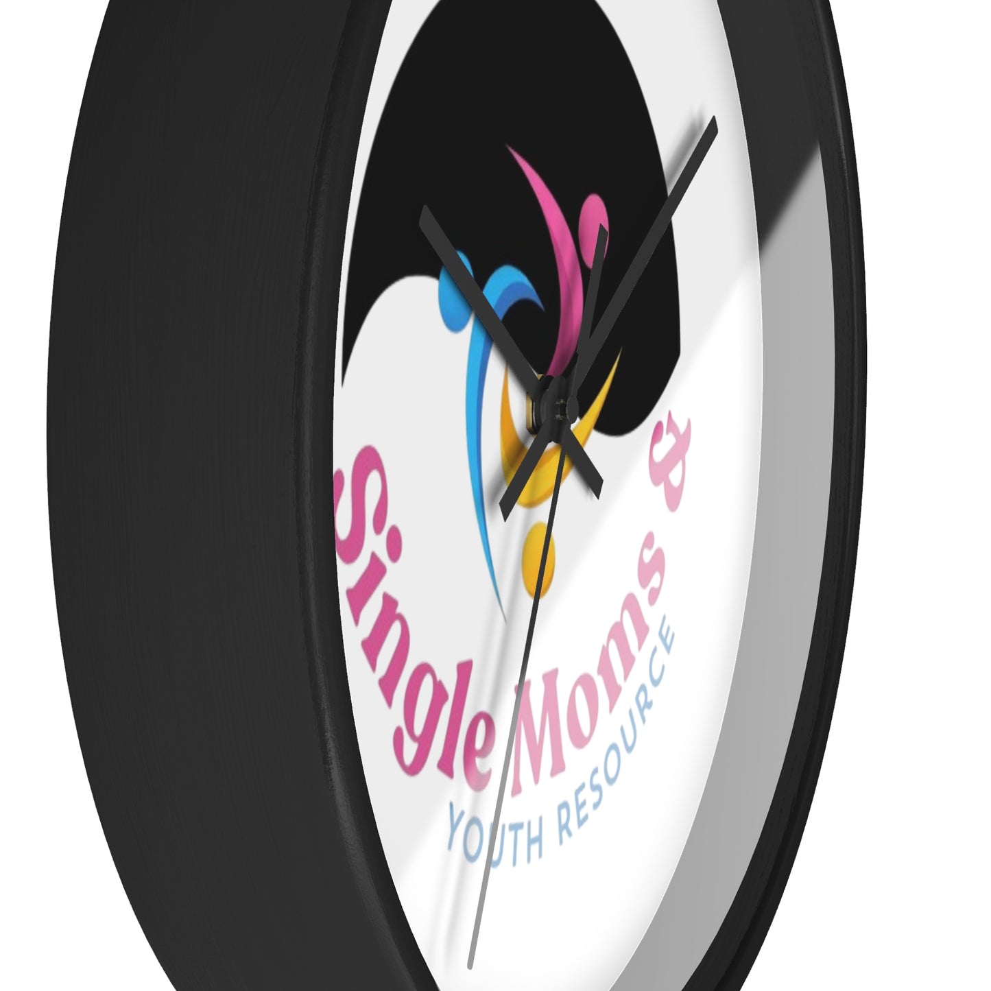 Minimal Logo Wall Clock — Simple Moves Youth Resource Center Branded Clock