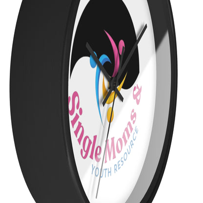 Minimal Logo Wall Clock — Simple Moves Youth Resource Center Branded Clock