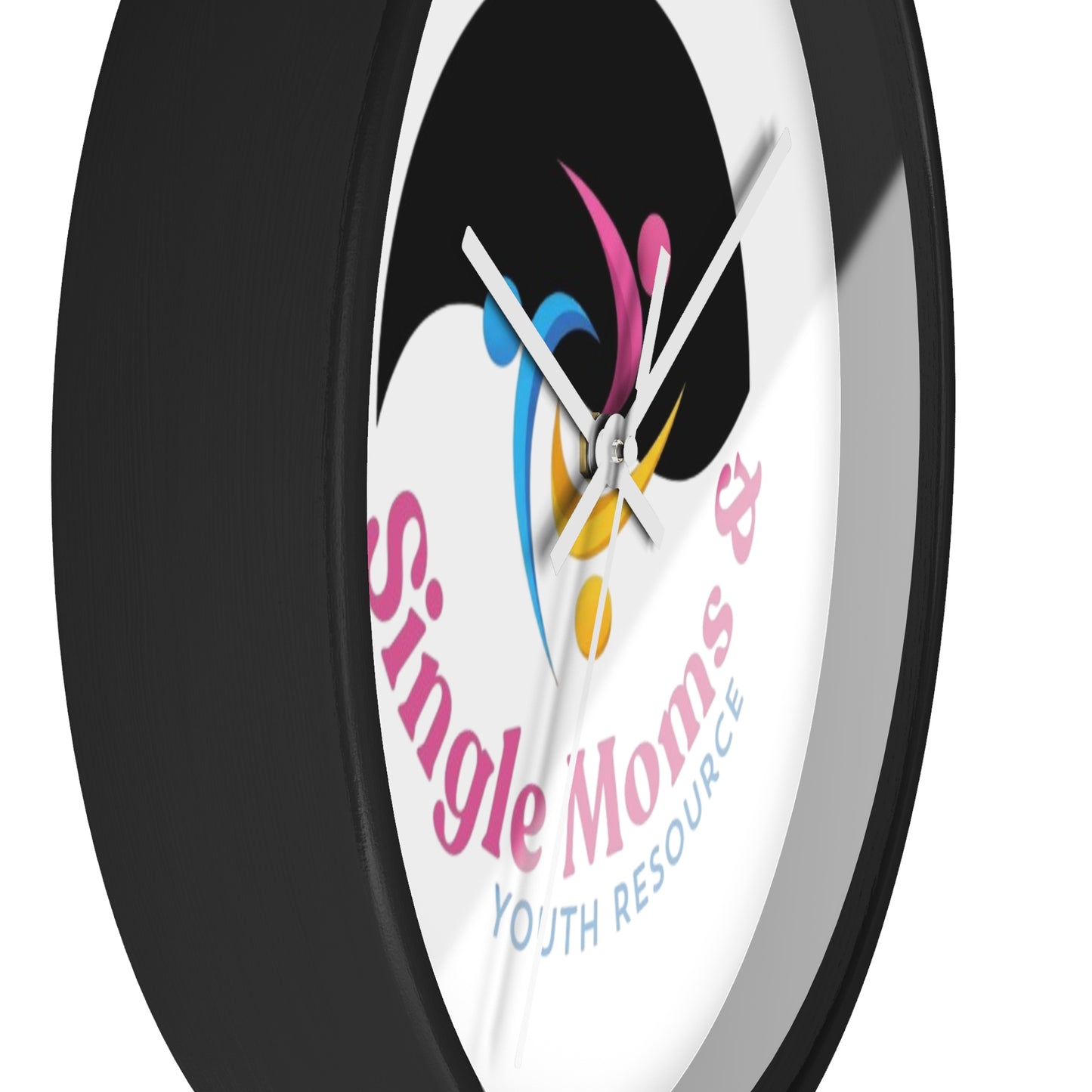 Minimal Logo Wall Clock — Simple Moves Youth Resource Center Branded Clock