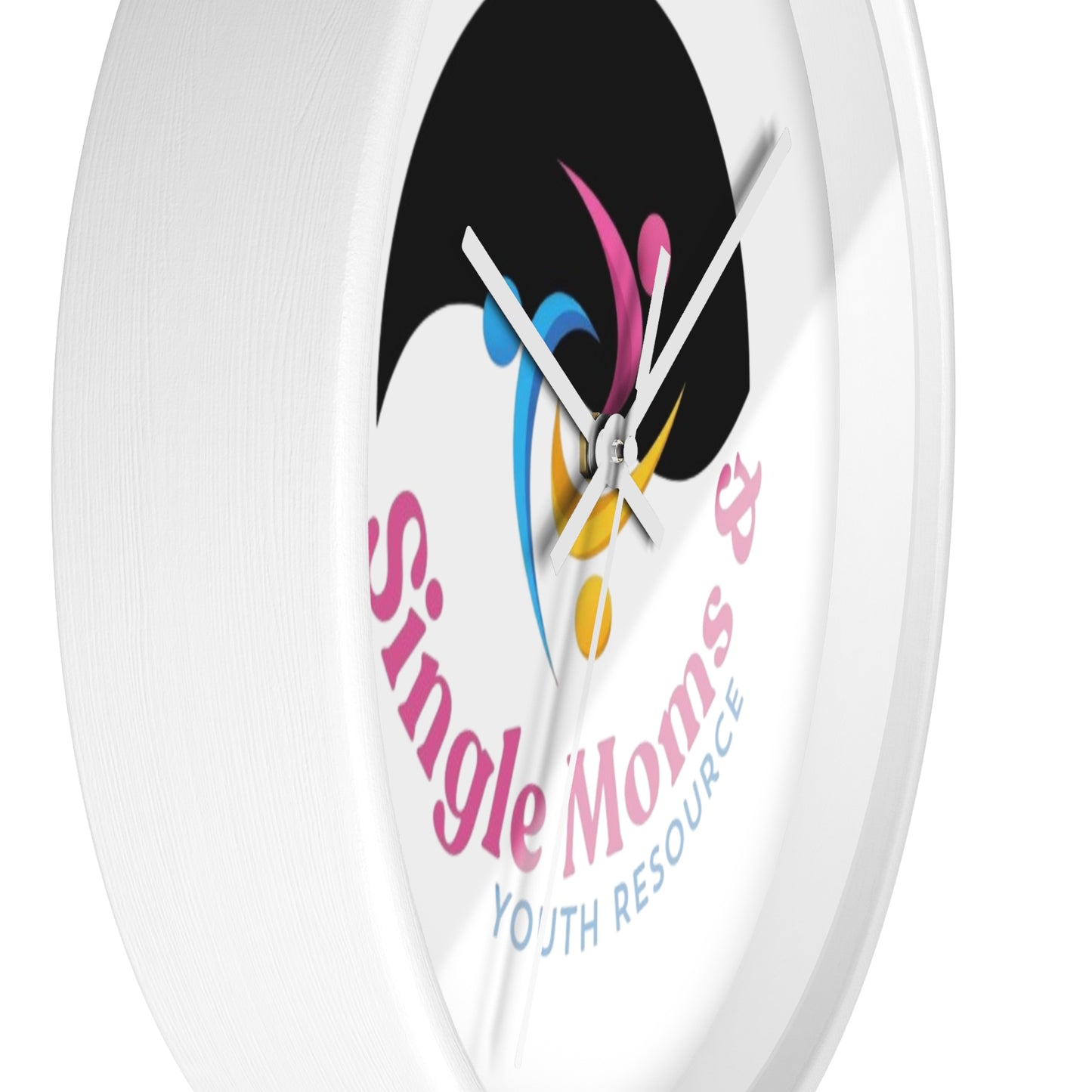 Minimal Logo Wall Clock — Simple Moves Youth Resource Center Branded Clock