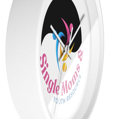 Minimal Logo Wall Clock — Simple Moves Youth Resource Center Branded Clock