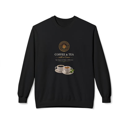 Coffee & Tea–Inspired Softstyle Fleece Crewneck