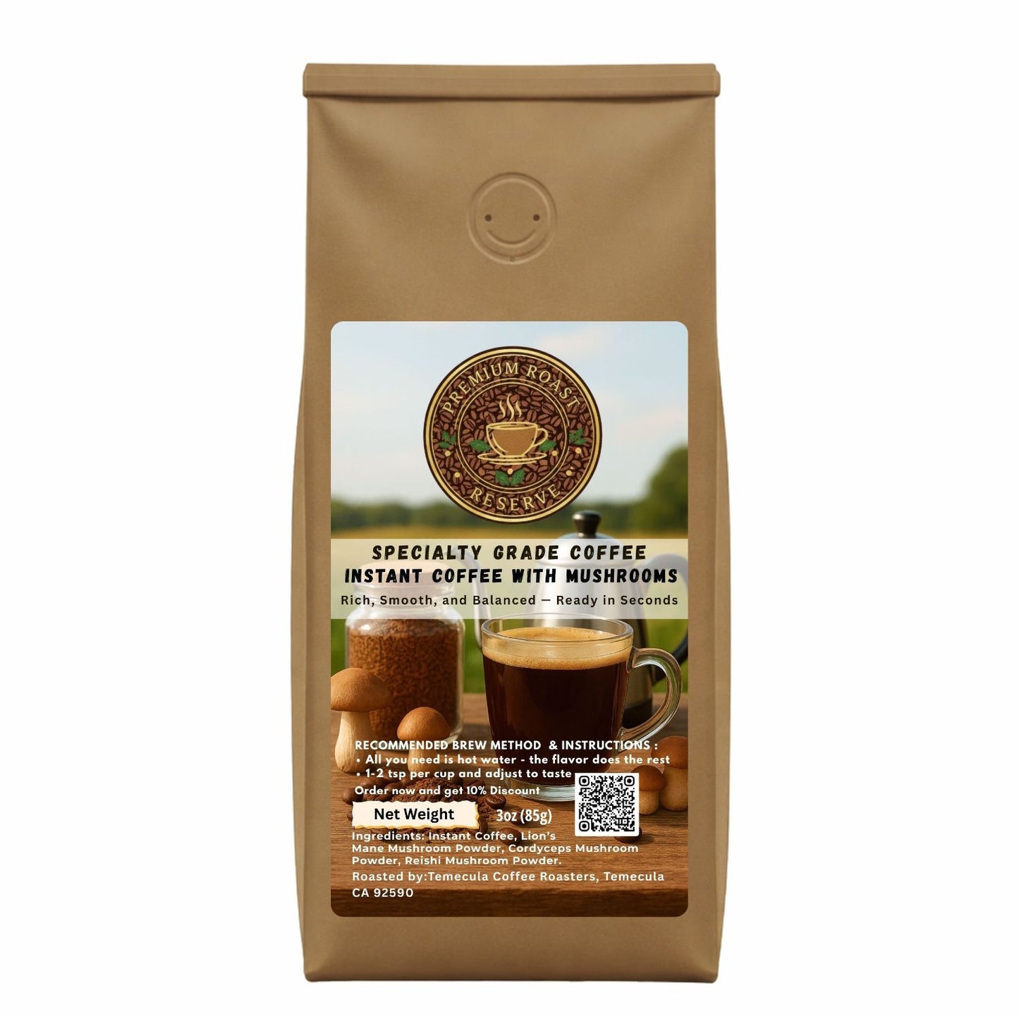 Instant Coffee with Mushrooms