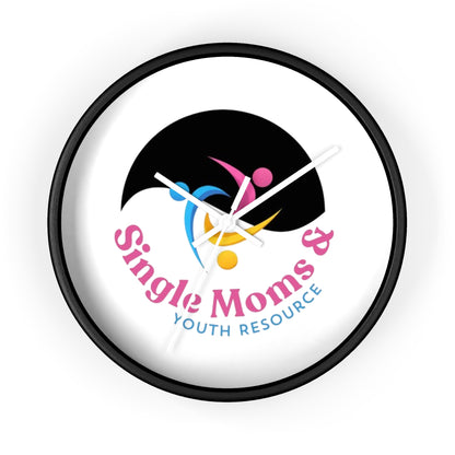 Minimal Logo Wall Clock — Simple Moves Youth Resource Center Branded Clock