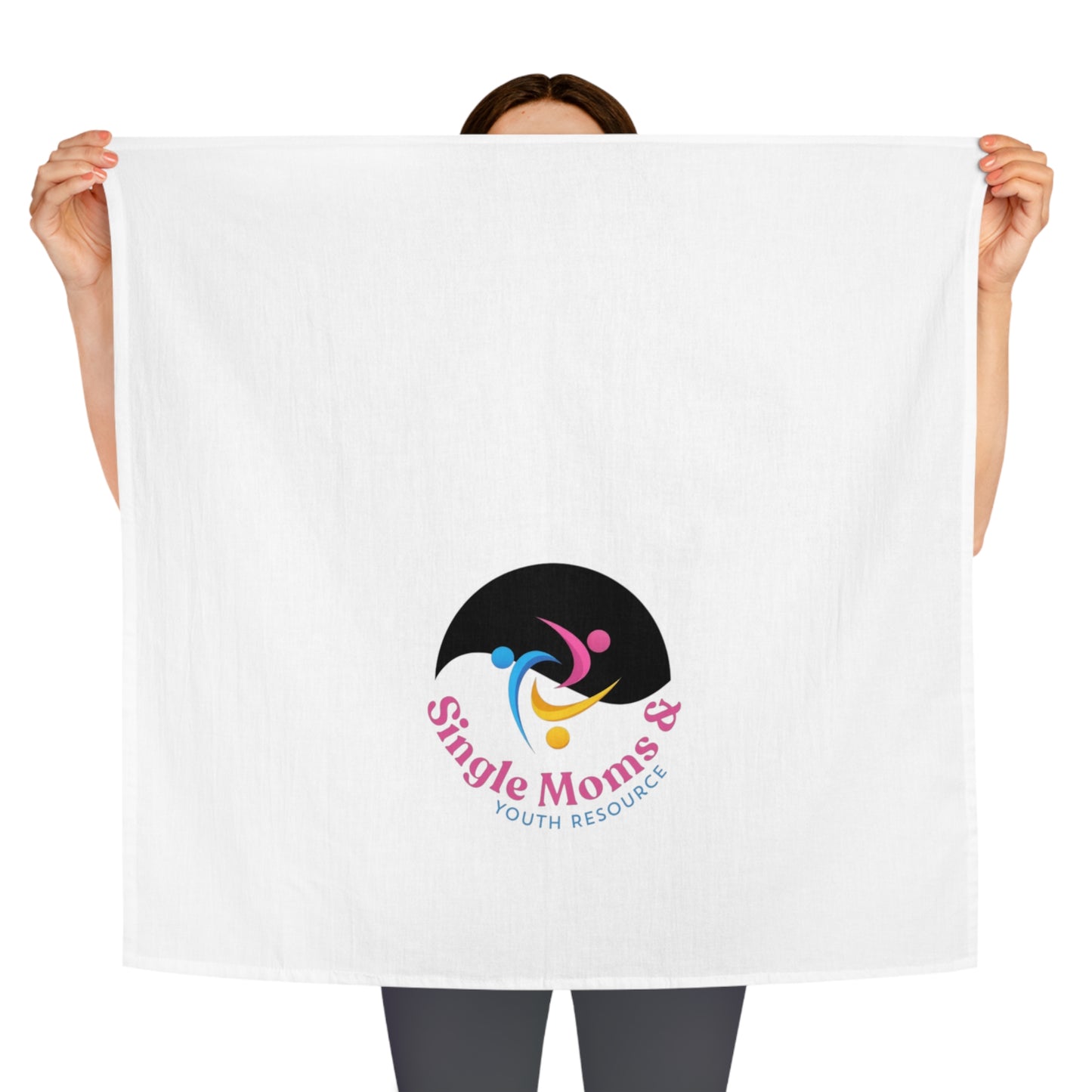 Tea Towel — Single Moms & Youth Resources Logo Kitchen Towel