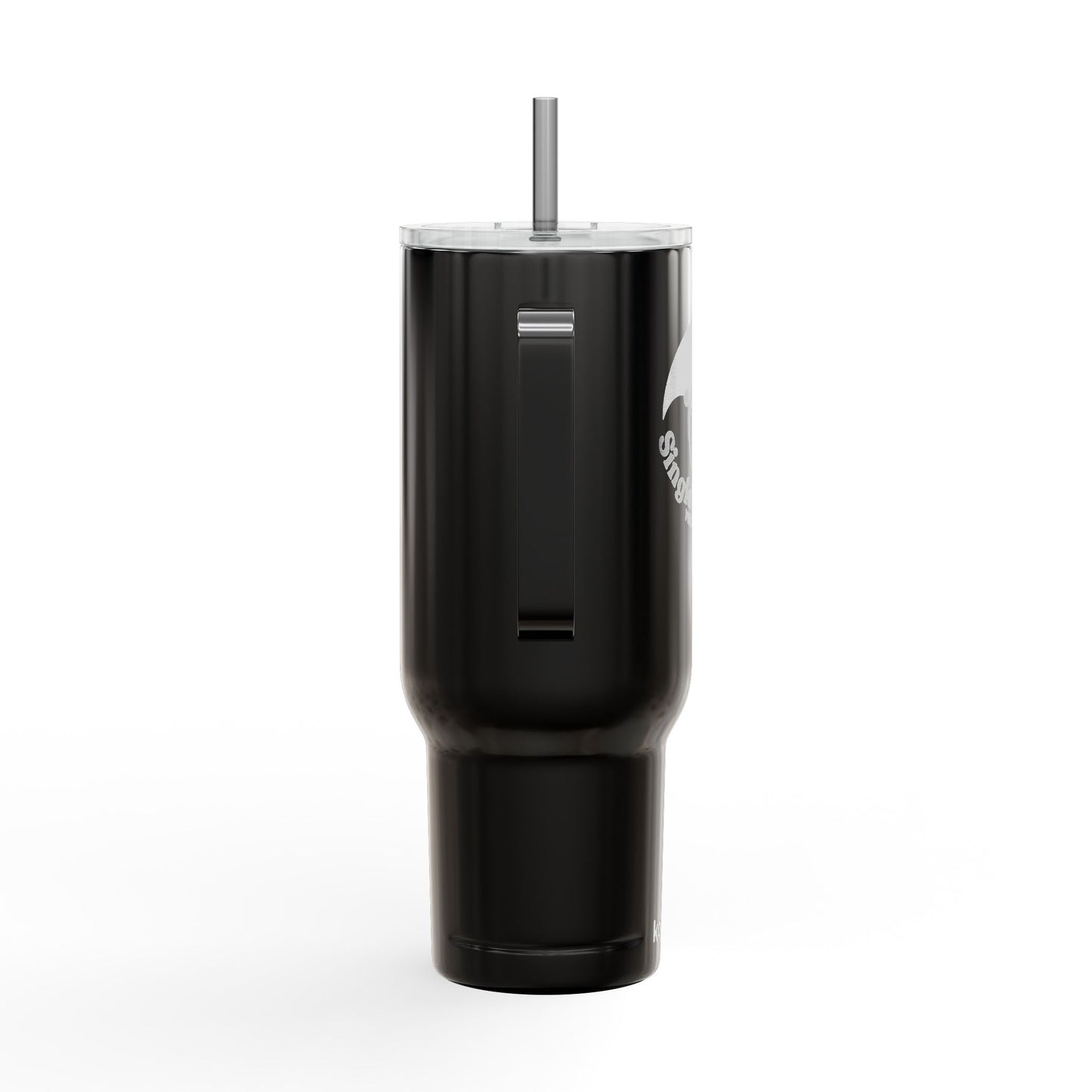 40oz Engraved Insulated Tumbler with Handle & Lid — Military Camouflage Emblem