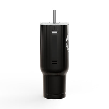 40oz Engraved Insulated Tumbler with Handle & Lid — Military Camouflage Emblem