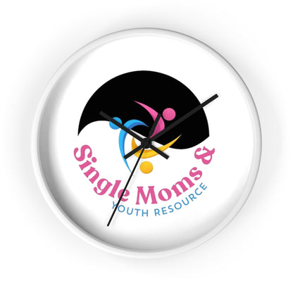 Minimal Logo Wall Clock — Simple Moves Youth Resource Center Branded Clock