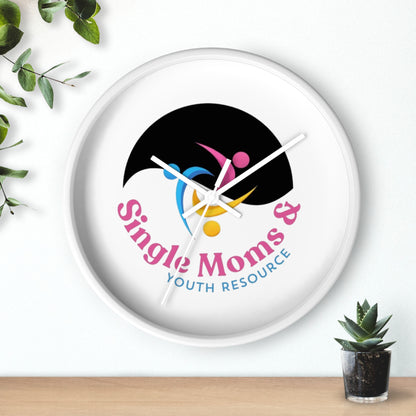 Minimal Logo Wall Clock — Simple Moves Youth Resource Center Branded Clock