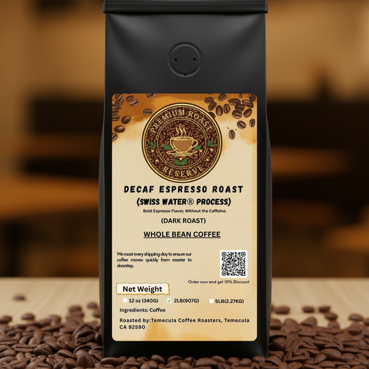 2 lbs - Decaf Espresso Roast (Swiss Water® Process) – Dark Roast Single Origin Coffee
