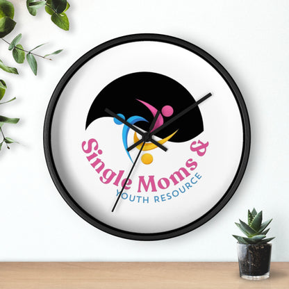 Minimal Logo Wall Clock — Simple Moves Youth Resource Center Branded Clock