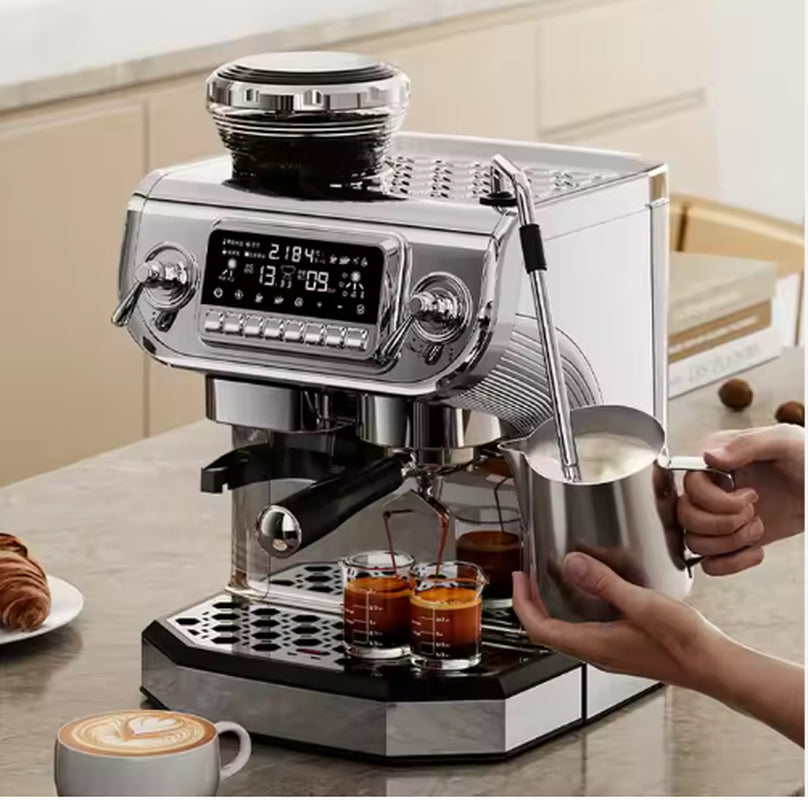 Cappuccino Express Espresso Coffee Machine with Steam Wand
