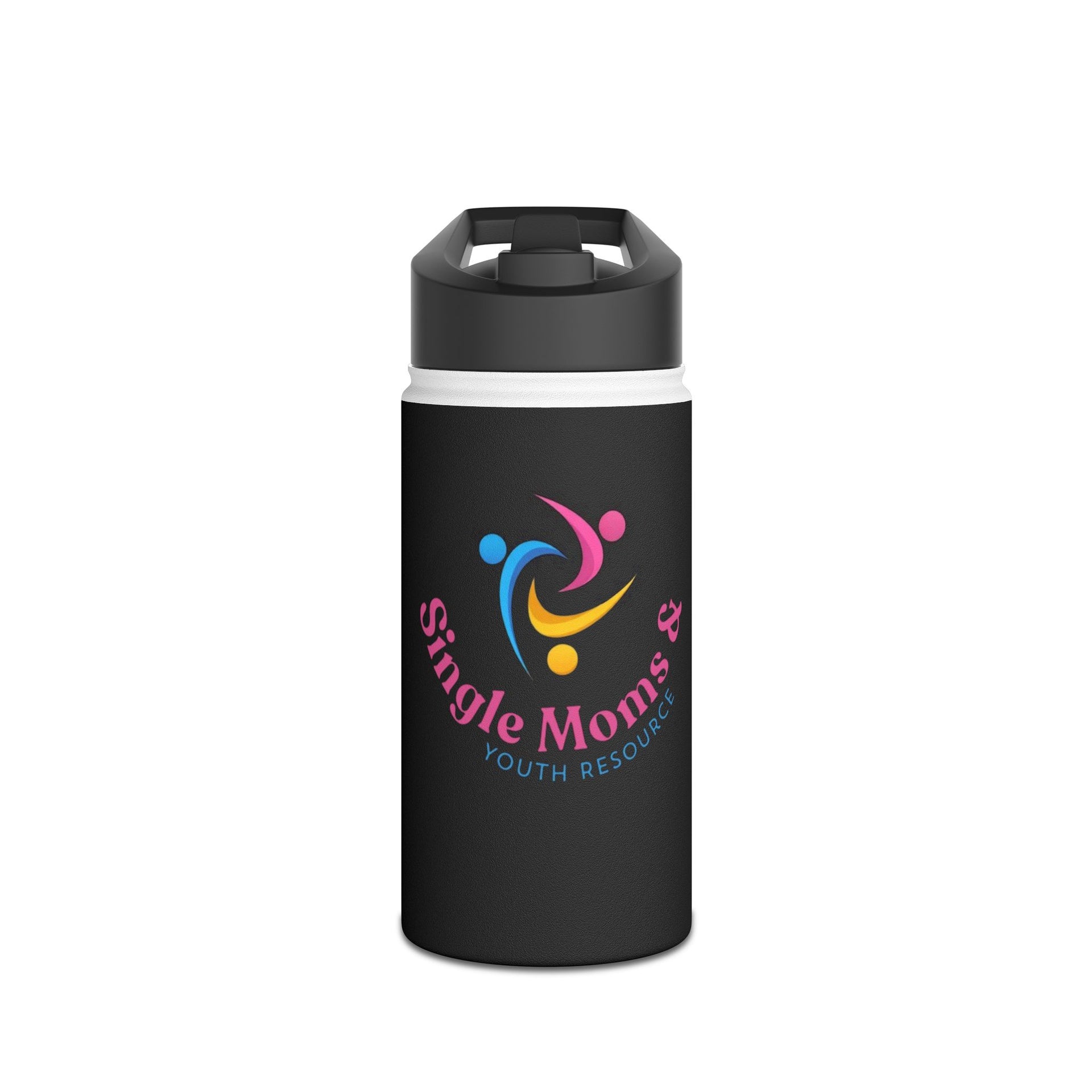 Single Moms Support Stainless Steel Water Bottle — Youth Resource Logo Insulated Bottle