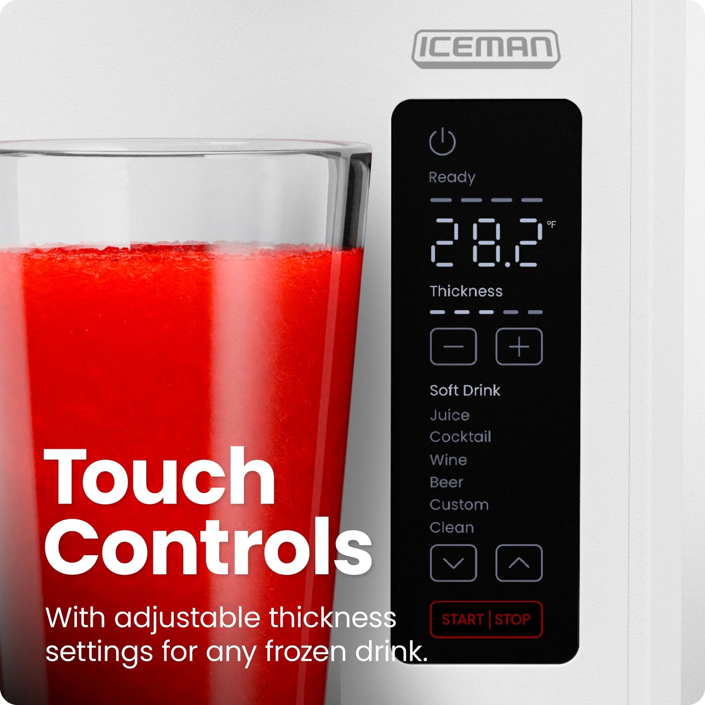 Slush-Ease 48 Oz. Slushy Maker with Customizable Thickness - Black, New