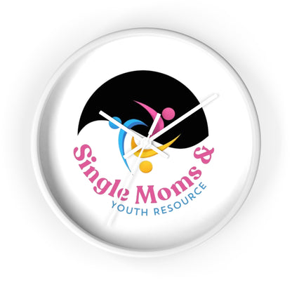 Minimal Logo Wall Clock — Simple Moves Youth Resource Center Branded Clock