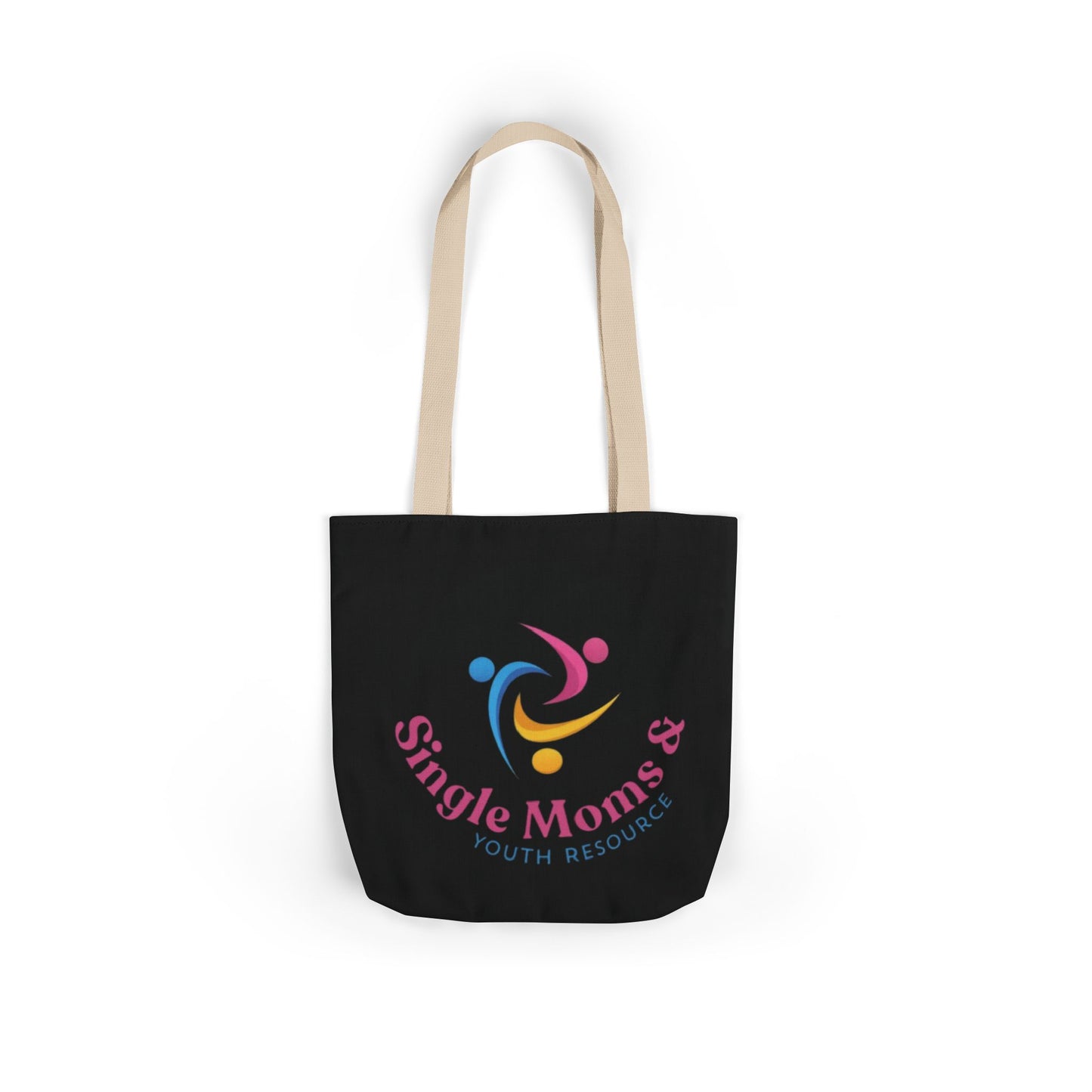 Canvas Tote Bag - "Single Moms & Youth Resources" Logo Eco Shopper