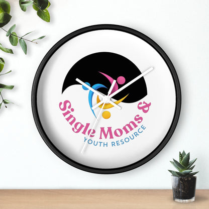 Minimal Logo Wall Clock — Simple Moves Youth Resource Center Branded Clock