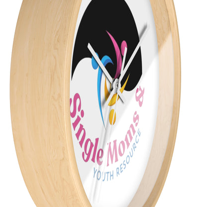 Minimal Logo Wall Clock — Simple Moves Youth Resource Center Branded Clock