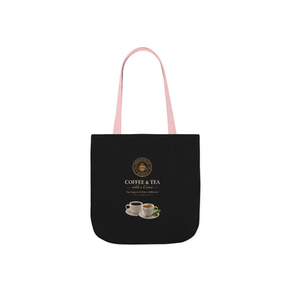 Coffee & Tea Canvas Tote Bag — Reusable Cafe Grocery Tote