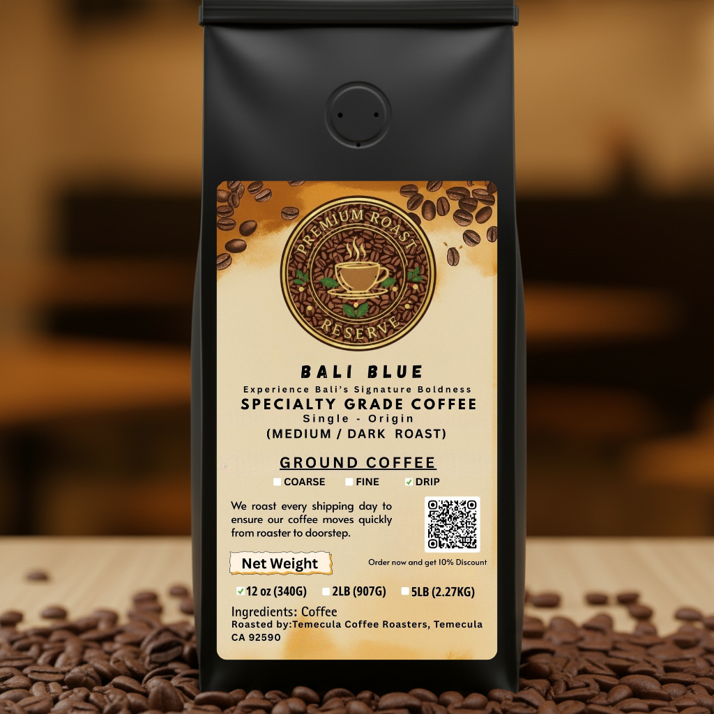 Bali Blue (Medium/Dark Roast) Single Origin Coffee
