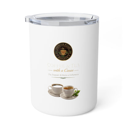 10oz Insulated Coffee Mug – Charity Coffee Design (‘With a Cause’)