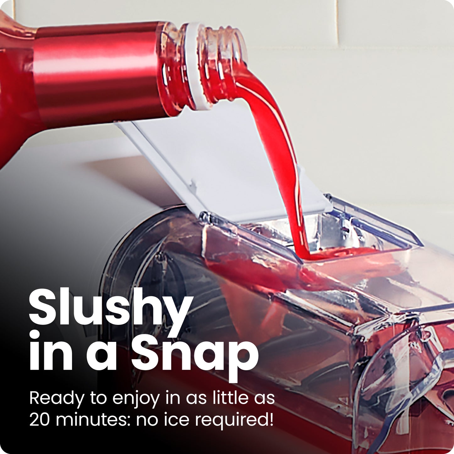 Slush-Ease 48 Oz. Slushy Maker with Customizable Thickness - Black, New