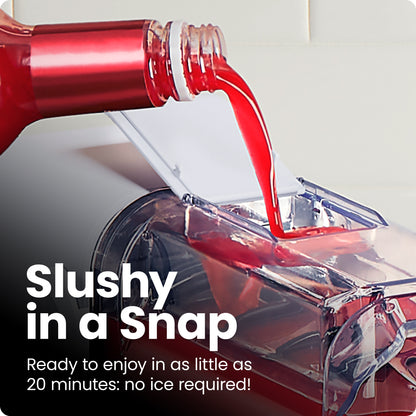 Slush-Ease 48 Oz. Slushy Maker with Customizable Thickness - Black, New
