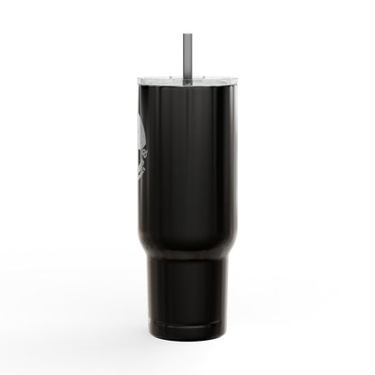 40oz Engraved Insulated Tumbler with Handle & Lid — Military Camouflage Emblem