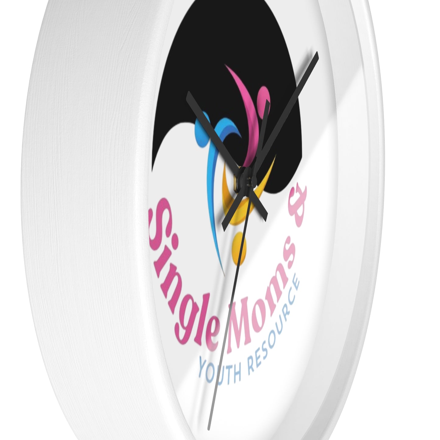 Minimal Logo Wall Clock — Simple Moves Youth Resource Center Branded Clock