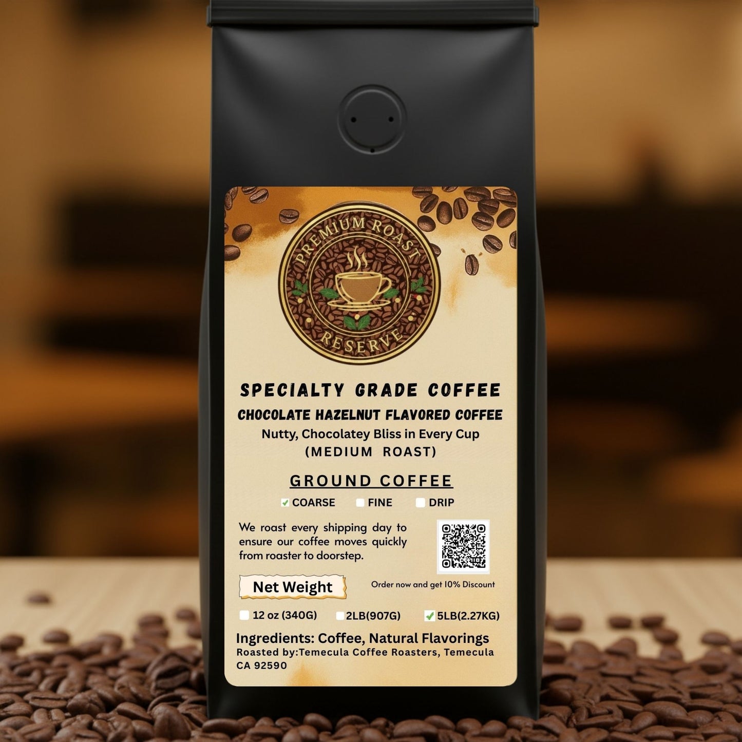 Chocolate Hazelnut Flavored Coffee