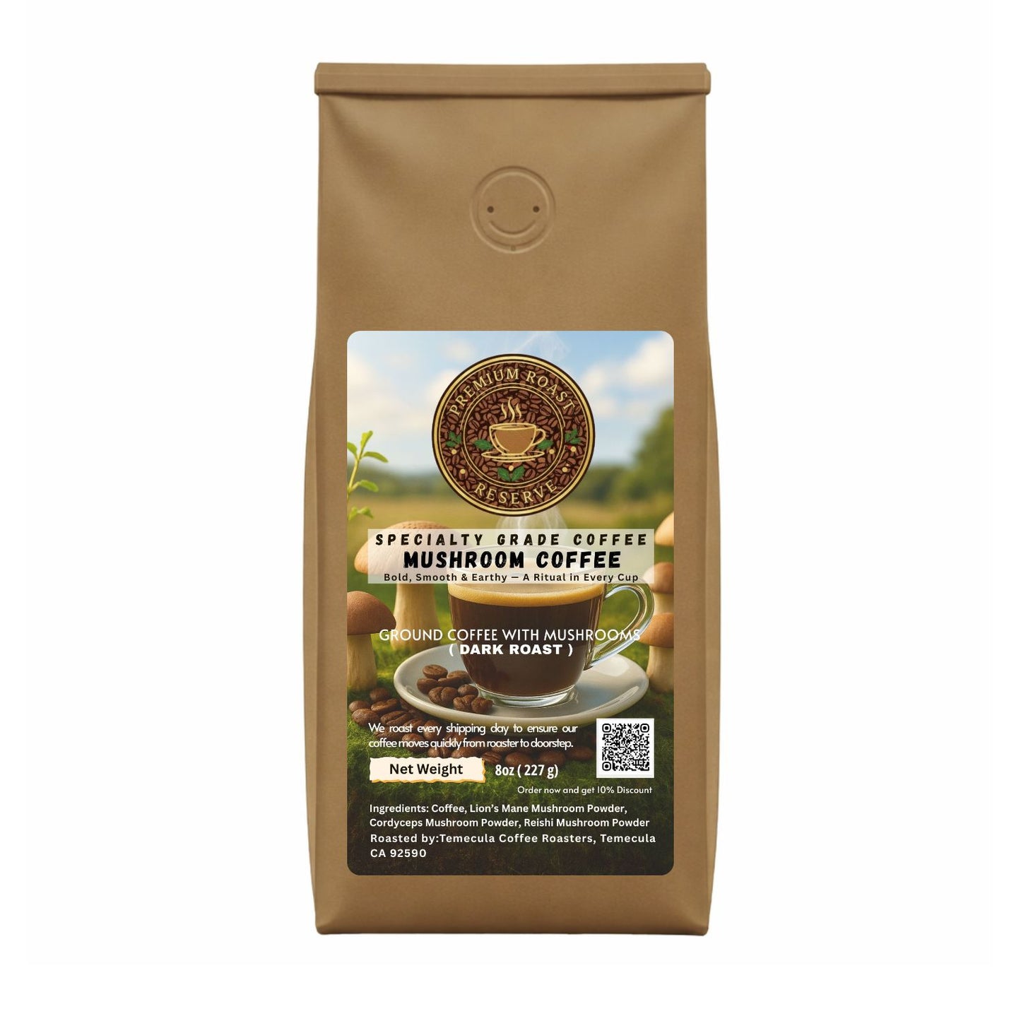 Mushroom Coffee (Dark Roast)