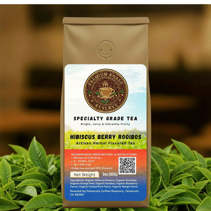 Hibiscus Berry Rooibos - Flavored Herbal Tea (Caffeine Free)