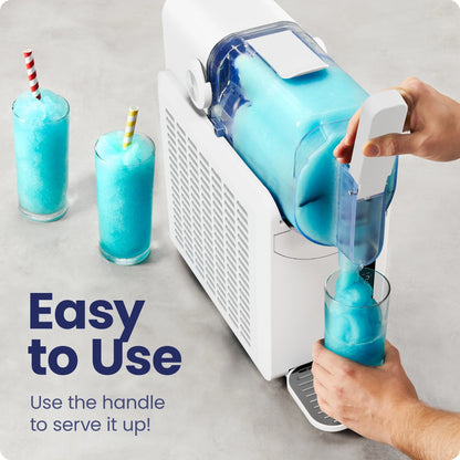 Slush-Ease 48 Oz. Slushy Maker with Customizable Thickness - Black, New