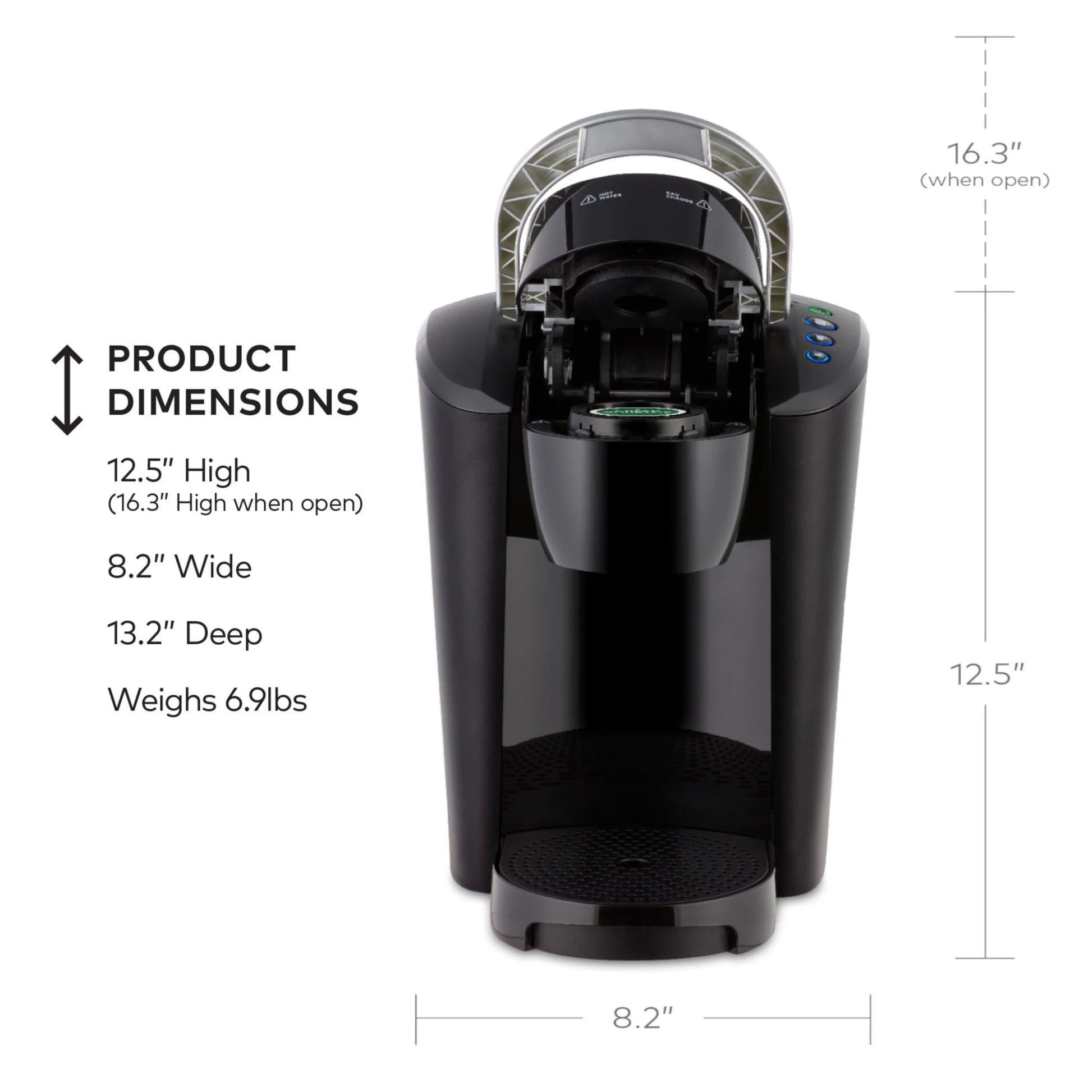 (2 Pack)  K-Compact Black Single-Serve K-Cup Pod Coffee Maker