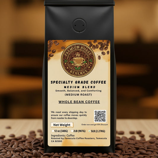 5 lbs | Medium Blend Coffee - Medium Roast